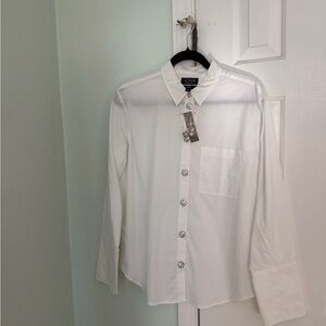 J. Crew  Classic White Button Down Shirt
